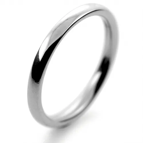 Court Medium 2mm Mens Palladium Wedding Rings